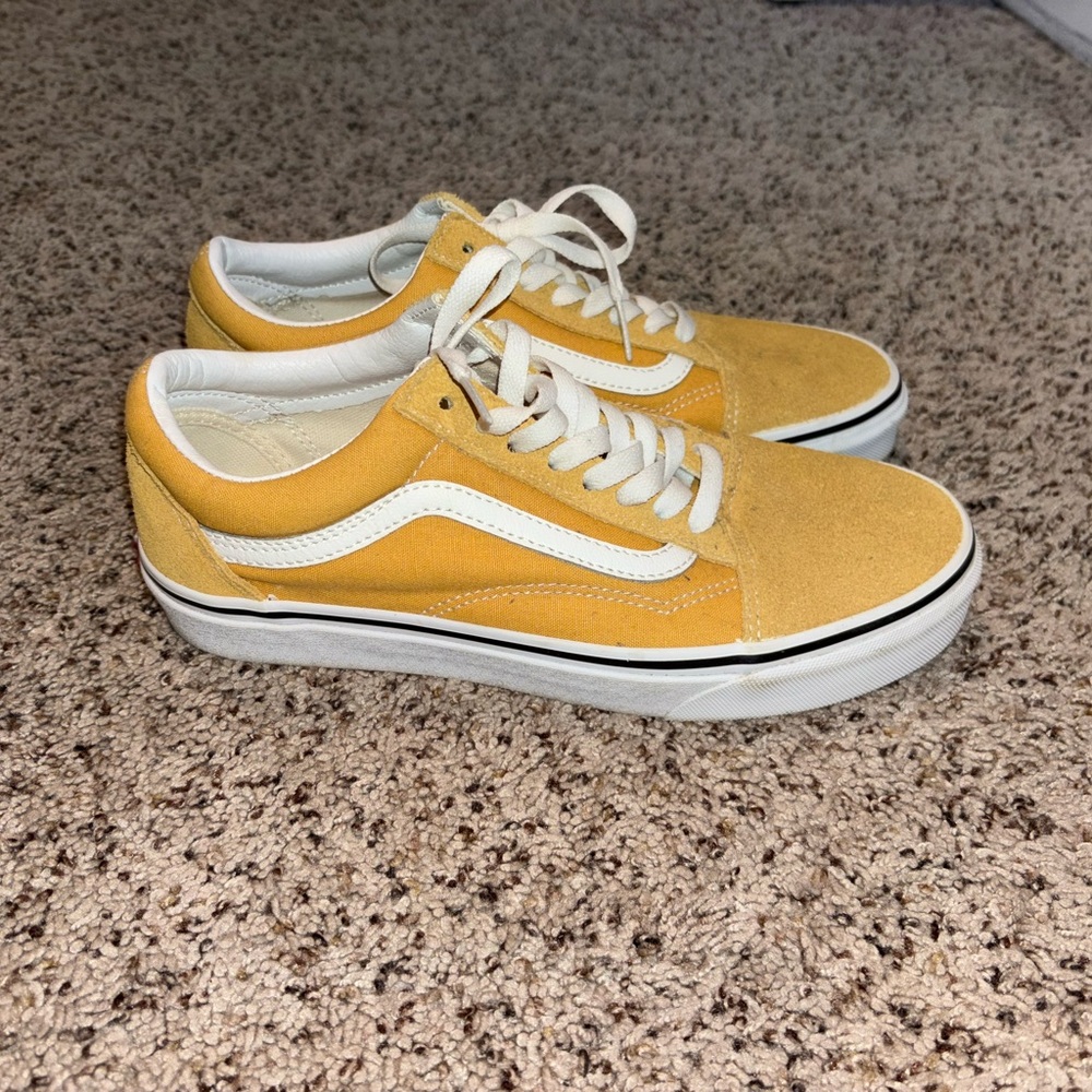 Vans Yellow and White Sneakers